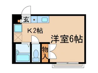 コーポつくし【2階】の間取り