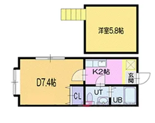 M&Mヒルズ花園【1階】の間取り