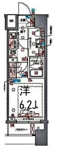 ラクラス横浜【9階】の間取り