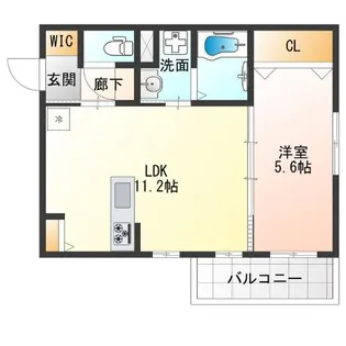 Urban Nest 天神ノ森【1階】の間取り