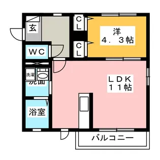 エスペランサ【2階】の間取り