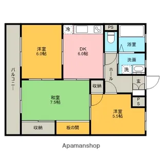 ドルフレーベンベルク【1階】の間取り