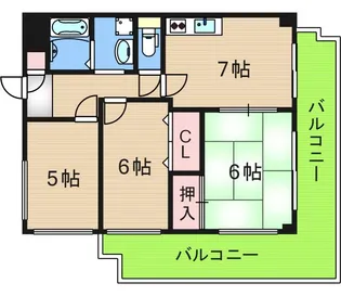 ウイングス21【5階】の間取り