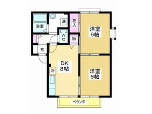アヴァンセB棟【1階】の間取り