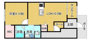 安江アパート(仮)【1階】の間取り