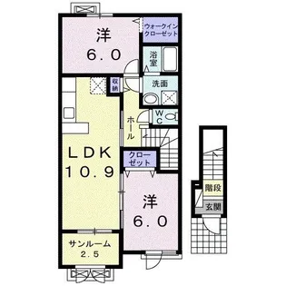 レガンス A【2階】の間取り