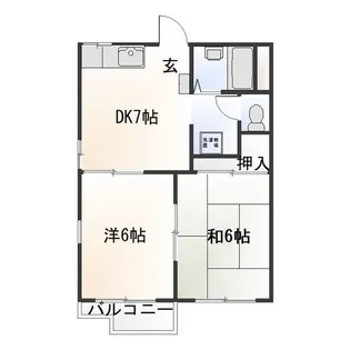 タウニィ山本【1階】の間取り