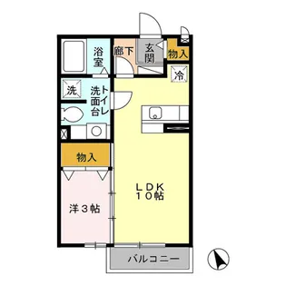 アムールヒルズ【1階】の間取り