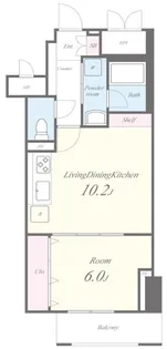 RAXA神田須田町【8階】の間取り
