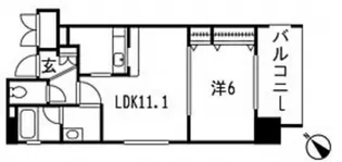 Zio宝町【8階】の間取り