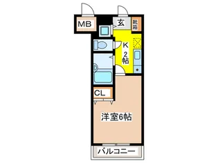 エクセリア高円寺【2階】の間取り