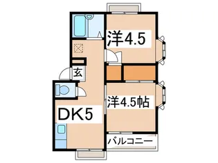 エステ-トピアサニ-ヒル【2階】の間取り