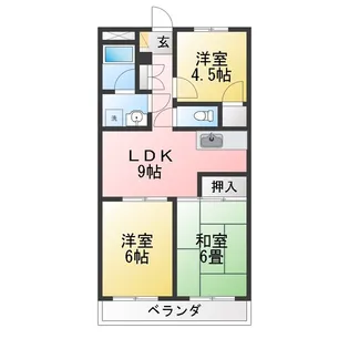 喜秋マンション【1階】の間取り