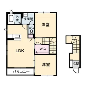 シャ一メゾンのぞみ B棟【2階】の間取り