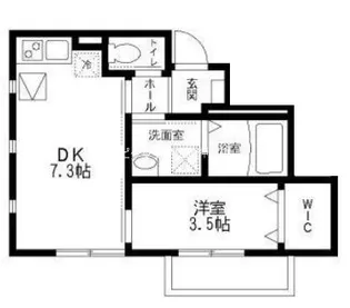 シャープレジデンス【1階】の間取り