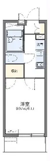 レオパレスタツミハウス【2階】の間取り