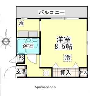 ミレニアム坂戸【2階】の間取り