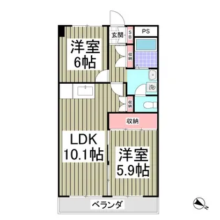 中野ビル【2階】の間取り