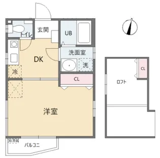 ヴェルドミール若宮【2階】の間取り