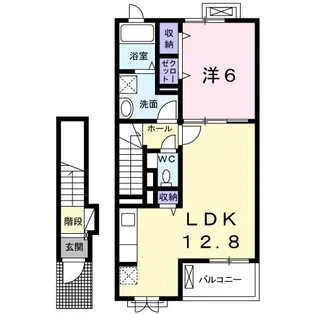 コリーヌ東坂部B【2階】の間取り