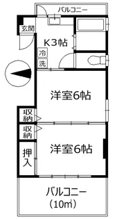 第2セキネビル【4階】の間取り