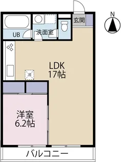鵠沼アパートメント【1階】の間取り