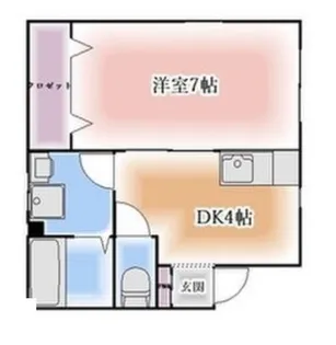 第2三駒ハイツ【2階】の間取り