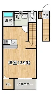 Rainbow Kamiyokoba B【2階】の間取り