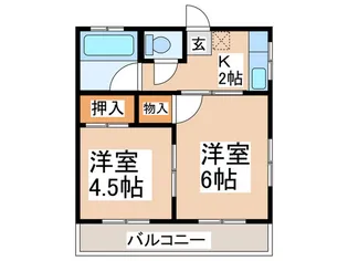 恵比寿荘【1階】の間取り