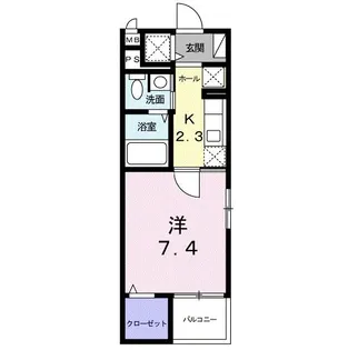エアフォルク【2階】の間取り
