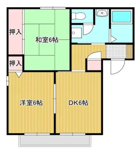 サンシャイン武部B【2階】の間取り