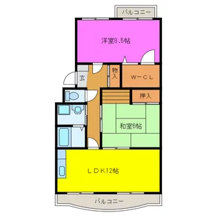サンステージ【2階】の間取り