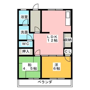 メゾン平成【2階】の間取り