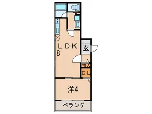 ALEGRIA南甲子園【1階】の間取り