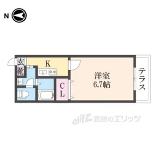 アンプルールフェール寿【2階】の間取り