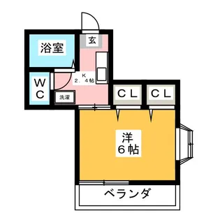 メイセイ【2階】の間取り
