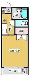 ジュエリーコートB【1階】の間取り