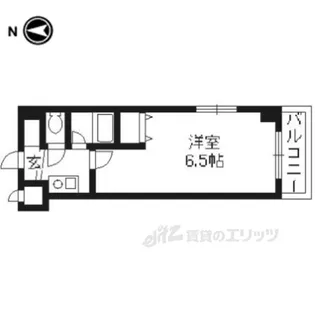 エクセレント御所西【7階】の間取り