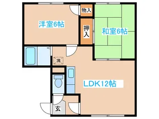 熊谷ハイム【2階】の間取り