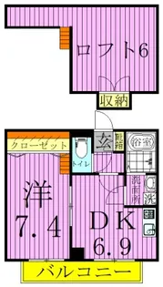 第二たぐちやビル【5階】の間取り