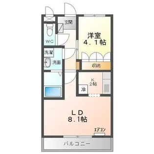 ピュアシャトー【1階】の間取り