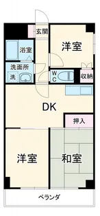 ベルメゾン市が尾B【5階】の間取り