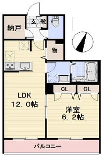 メゾン中内【1階】の間取り