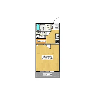 ソレイユII【2階】の間取り
