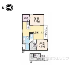 メルベーユ川崎C【2階】の間取り