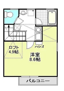 HODAKA Canal 11【2階】の間取り
