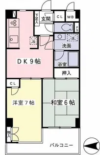 プラージュ仙川【2階】の間取り