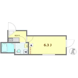 ミレハイムB【1階】の間取り