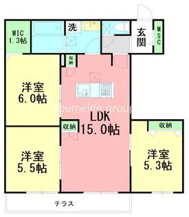 サンクレスト・K【1階】の間取り