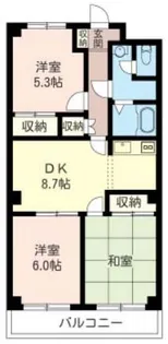港南台フォーレストビル【2階】の間取り